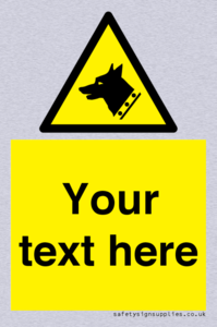 Custom Warning: Guard dog